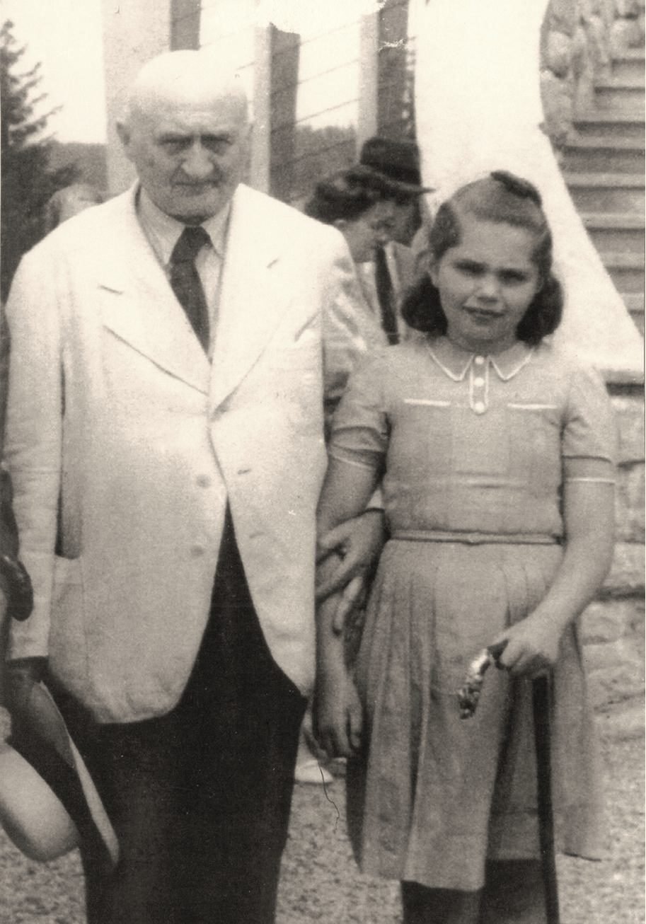 Prof. Maurycy Allerhand with his granddaughter, c. 1939. From the family collection of the late Dr Leszek Allerhand, courtesy of Prof. Adam Redzik.