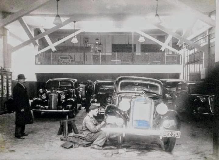 A motor-repair workshop, the 1930s. Illustrative photograph from the project's collection.
