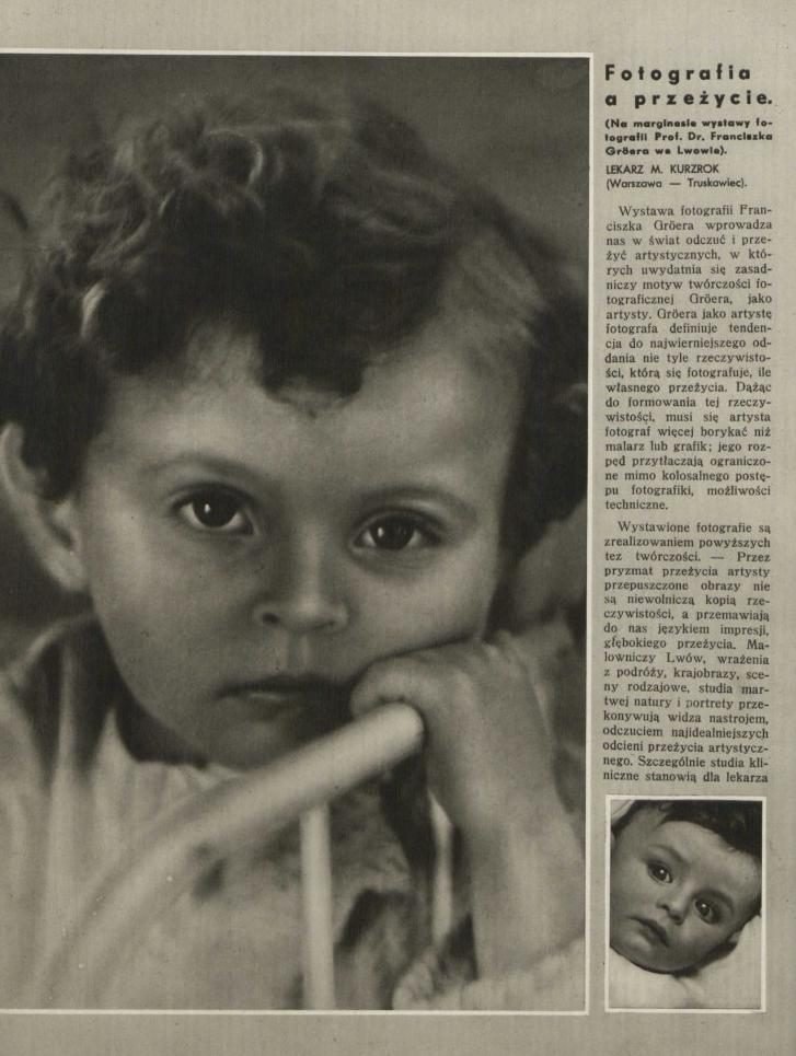 Nie zachowała się żadna fotografia Maksymiliana Kurzroka. Zachowała się natomiast fotografia, o której pisał: zdjęcie z wystawy prof. Franciszka Groëra, towarzyszące jego artykułowi „Fotografia a przeżycie” w „Medycynie i Przyrodzie”, maj 1929. Podpis pod tytułem: „Lekarz M. Kurzrok (Warszawa — Truskawiec)”.