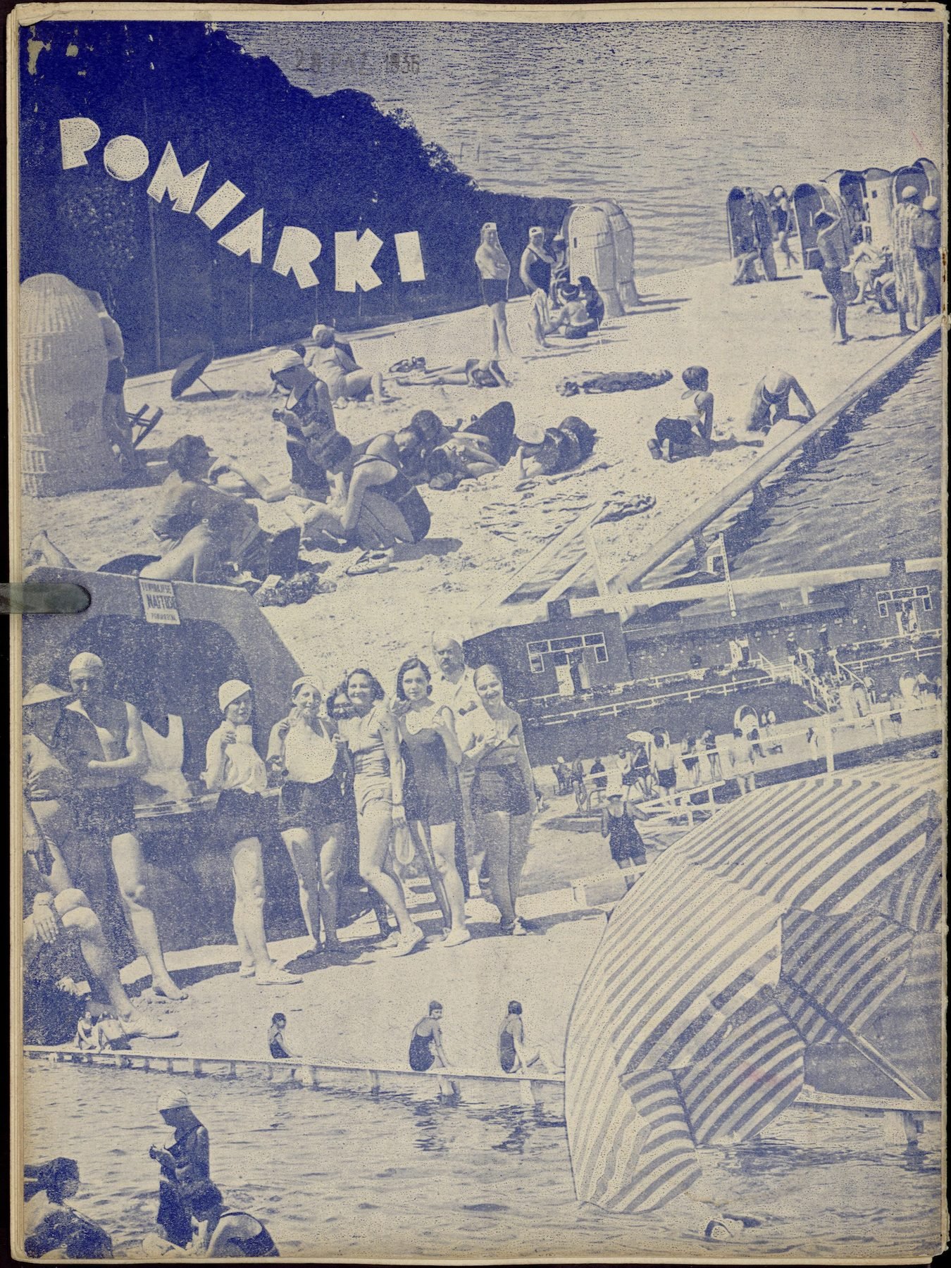 „POMIARKI” — wkładka ilustracyjna „Jednodniówki Truskawieckiej”, ok. 1936. Zbiory projektu.
